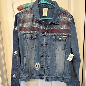 America Chavez Disney Marvel NWT XL denim jacket